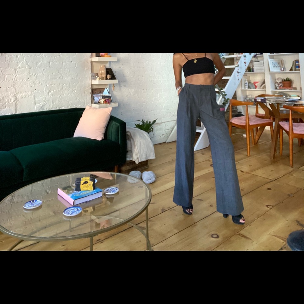 Aritzia Plaid Flair Pants